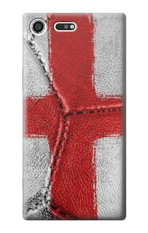 S3316 England Flag Vintage Football Graphic Case Cover Custodia per Sony Xperia XZ Premium