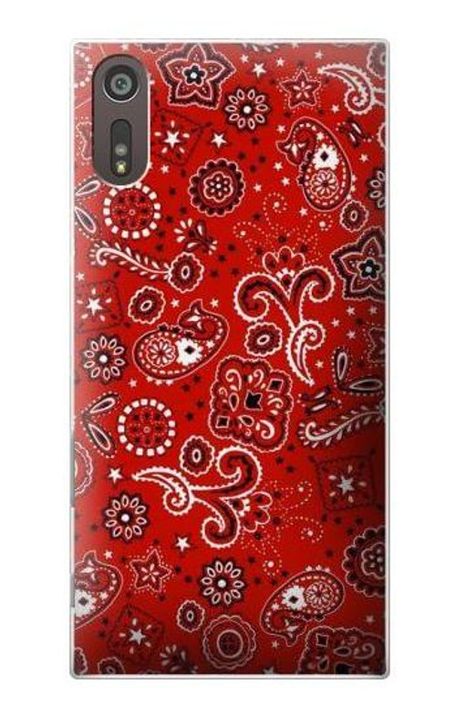 S3354 Red Classic Bandana Case Cover Custodia per Sony Xperia XZ