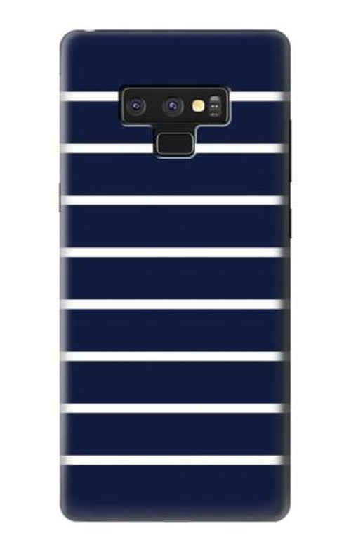 S2767 Navy White Striped Case Cover Custodia per Note 9 Samsung Galaxy Note9