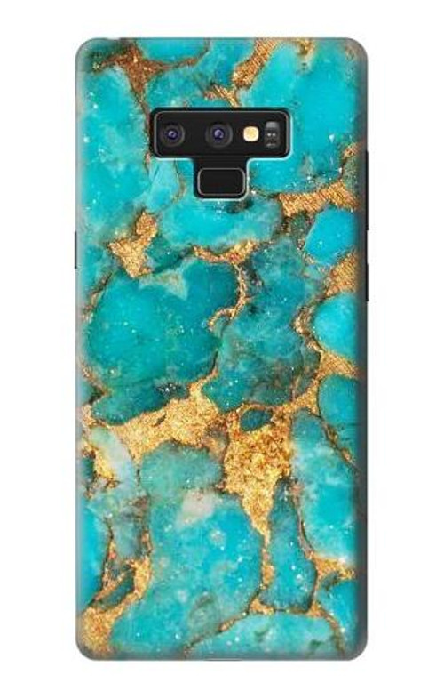 S2906 Aqua Turquoise Stone Case Cover Custodia per Note 9 Samsung Galaxy Note9