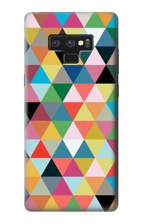 S3049 Triangles Vibrant Colors Case Cover Custodia per Note 9 Samsung Galaxy Note9