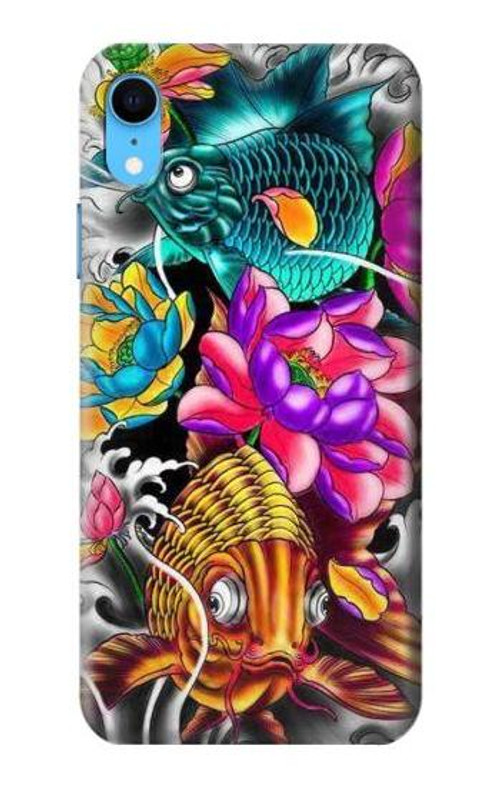 S1630 Fish Japanese Oriental Tattoo Case Cover Custodia per iPhone XR S1630 Fish Japanese Oriental Tattoo Case Cover Custodia per iPhone XR