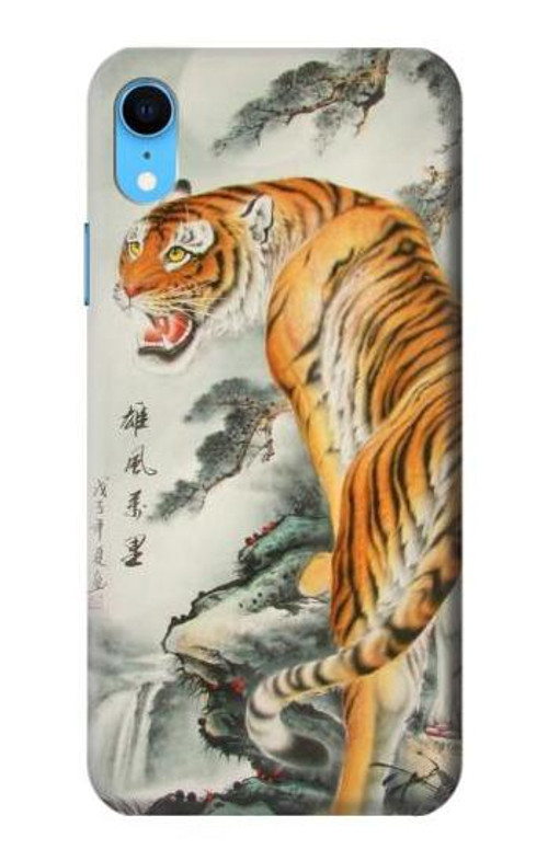 S1934 Chinese Tiger Painting Case Cover Custodia per iPhone XR