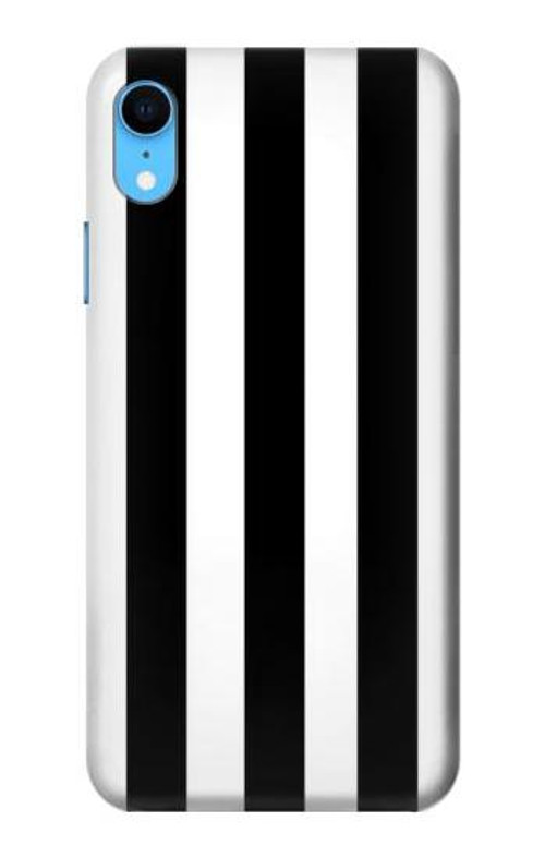 S2297 Black and White Vertical Stripes Case Cover Custodia per iPhone XR