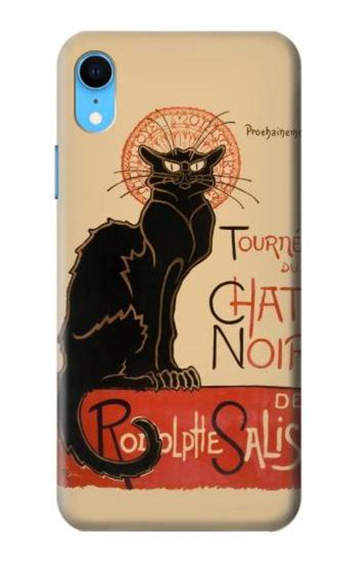 S2739 Chat Noir Black Cat Vintage Case Cover Custodia per iPhone XR
