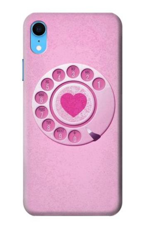 S2847 Pink Retro Rotary Phone Case Cover Custodia per iPhone XR S2847 Pink Retro Rotary Phone Case Cover Custodia per iPhone XR