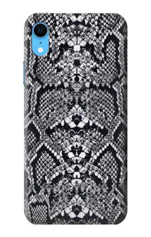 S2855 White Rattle Snake Skin Graphic Printed Case Cover Custodia per iPhone XR
