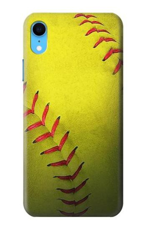 S3031 Yellow Softball Ball Case Cover Custodia per iPhone XR