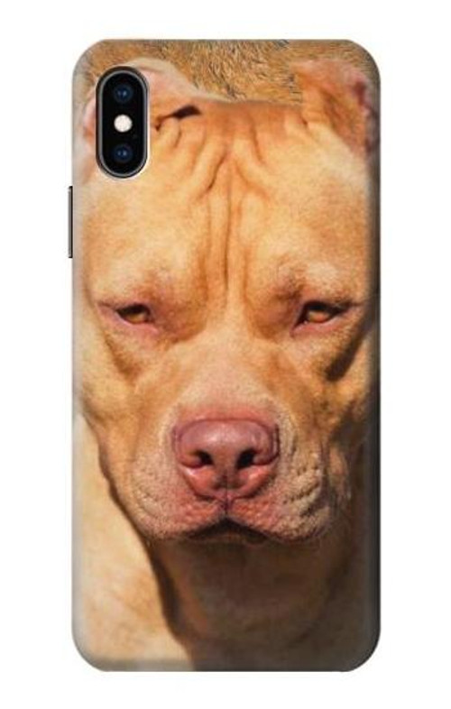 S2903 American Pitbull Dog Case Cover Custodia per iPhone X, iPhone XS