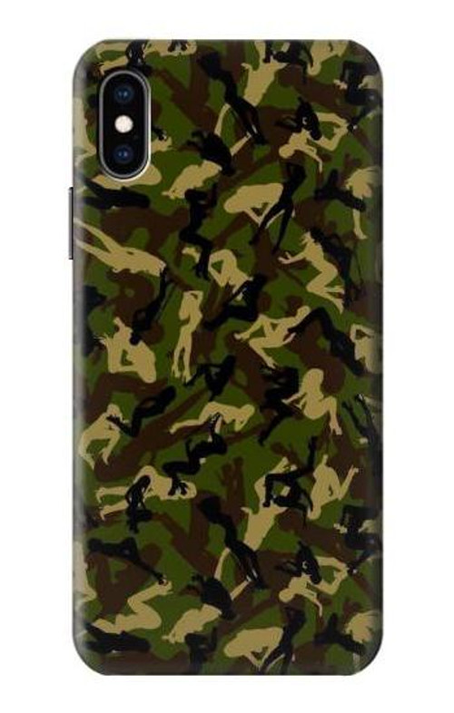 S3356 Sexy Girls Camo Camouflage Case Cover Custodia per iPhone X, iPhone XS