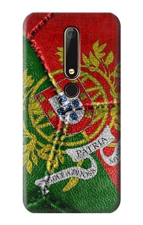 S3300 Portugal Flag Vintage Football Graphic Case Cover Custodia per Nokia 6.1, Nokia 6 2018