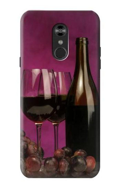 S0910 Red Wine Case Cover Custodia per LG Q Stylo 4, LG Q Stylus