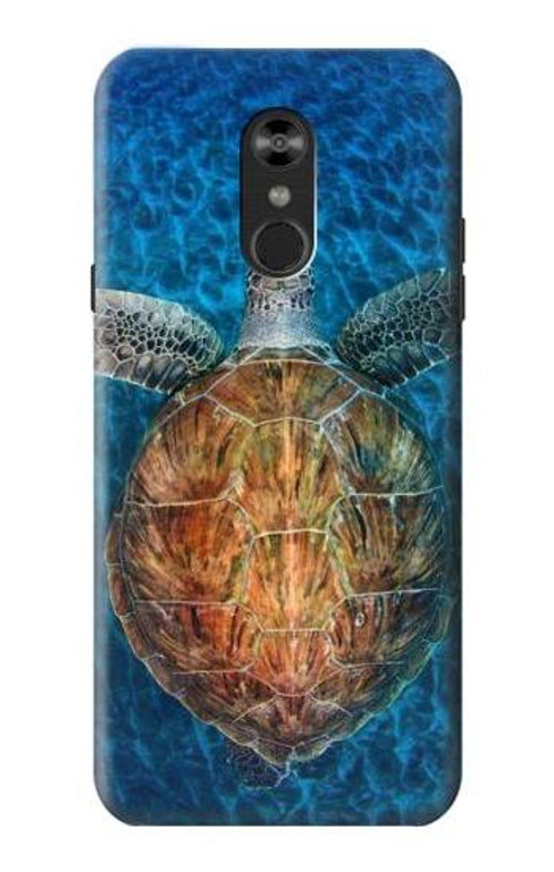 S1249 Blue Sea Turtle Case Cover Custodia per LG Q Stylo 4, LG Q Stylus