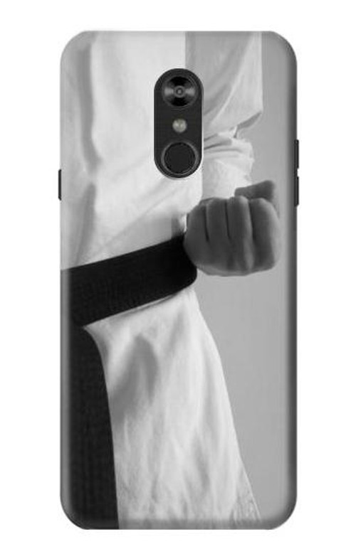 S1931 Black Belt Karate Case Cover Custodia per LG Q Stylo 4, LG Q Stylus