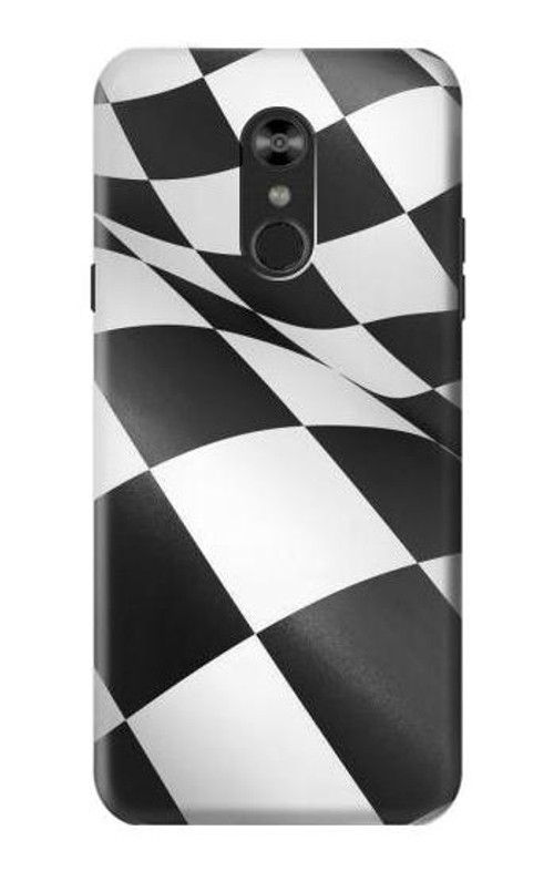 S2408 Checkered Winner Flag Case Cover Custodia per LG Q Stylo 4, LG Q Stylus