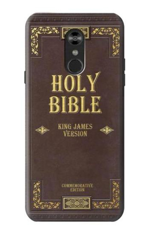 S2889 Holy Bible Cover King James Version Case Cover Custodia per LG Q Stylo 4, LG Q Stylus