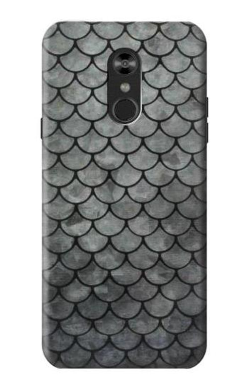 S2950 Silver Fish Scale Case Cover Custodia per LG Q Stylo 4, LG Q Stylus