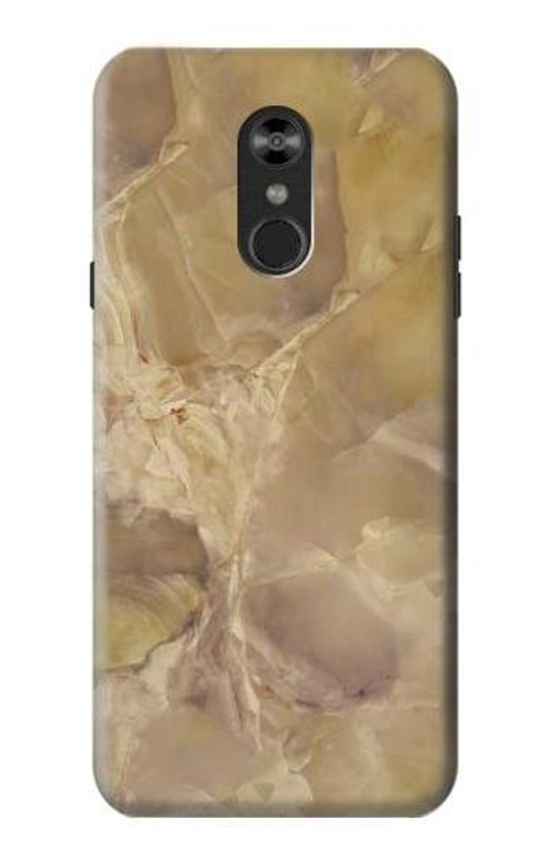 S3240 Yellow Marble Stone Case Cover Custodia per LG Q Stylo 4, LG Q Stylus