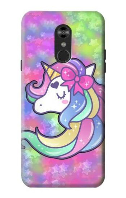 S3264 Pastel Unicorn Case Cover Custodia per LG Q Stylo 4, LG Q Stylus