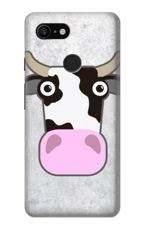 S3257 Cow Cartoon Case Cover Custodia per Google Pixel 3