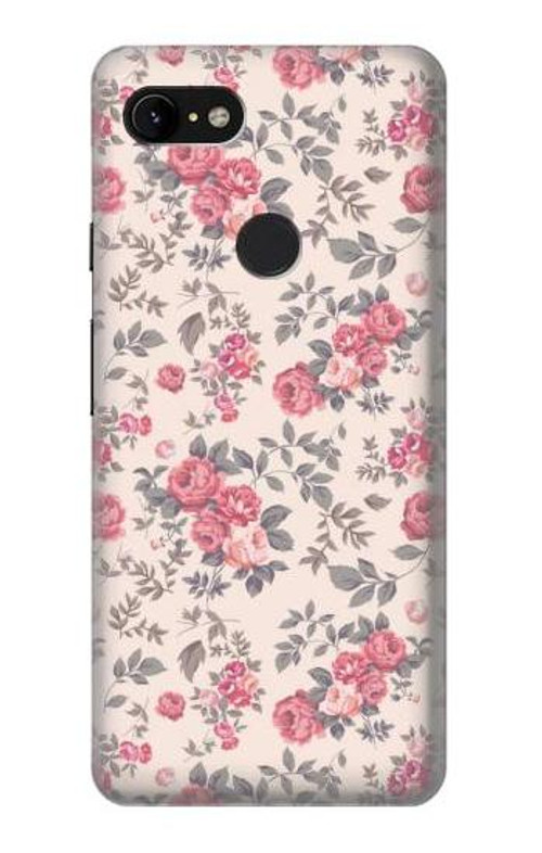 S3095 Vintage Rose Pattern Case Cover Custodia per Google Pixel 3 XL