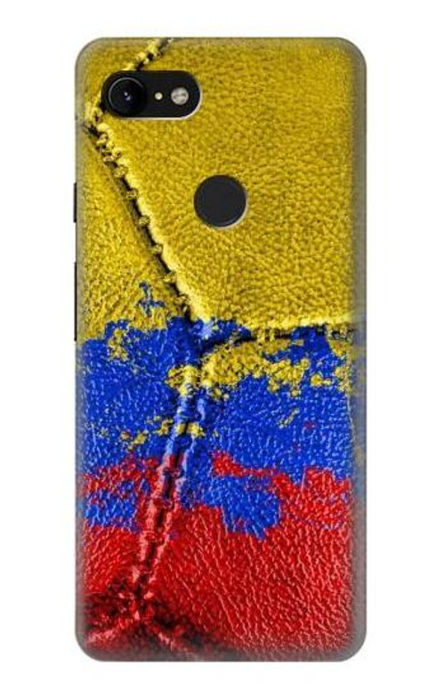 S3306 Colombia Flag Vintage Football Graphic Case Cover Custodia per Google Pixel 3 XL