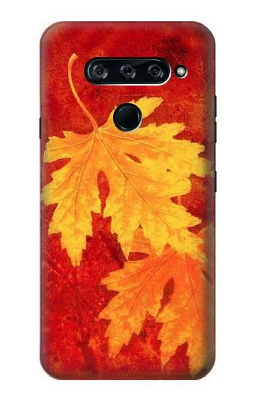 S0479 Maple Leaf Case Cover Custodia per LG V40, LG V40 ThinQ