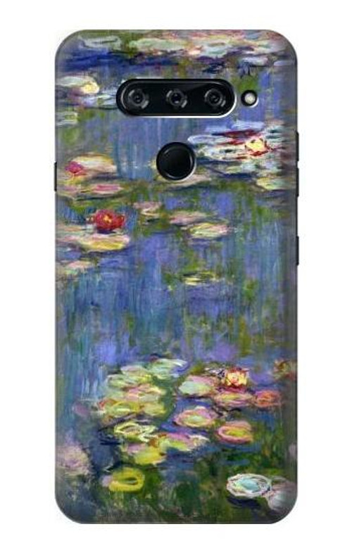S0997 Claude Monet Water Lilies Case Cover Custodia per LG V40, LG V40 ThinQ