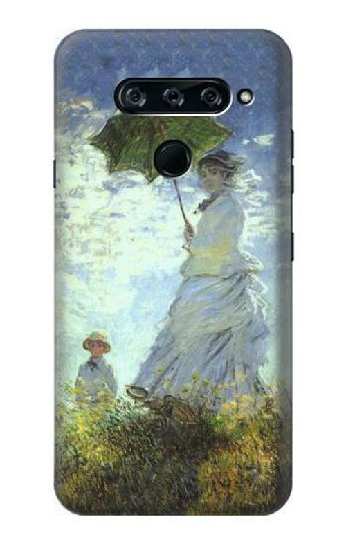 S2415 Claude Monet Woman with a Parasol Case Cover Custodia per LG V40, LG V40 ThinQ