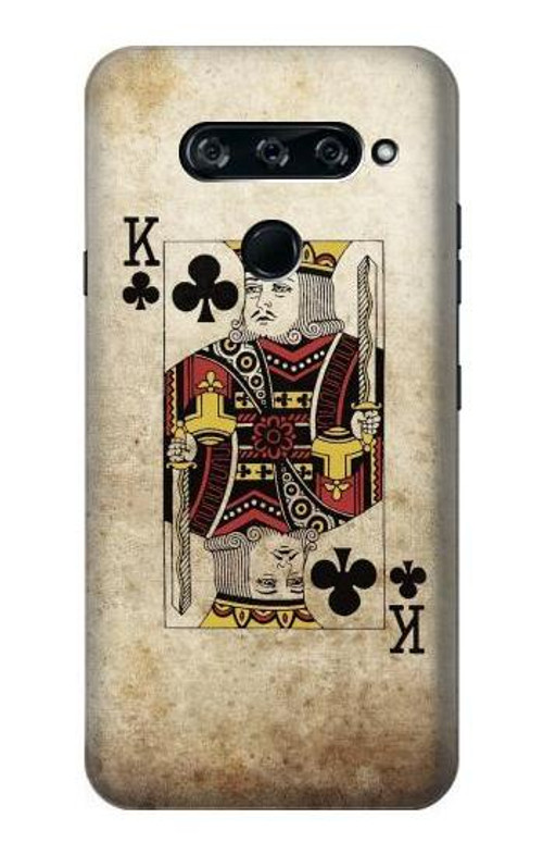 S2528 Poker King Card Case Cover Custodia per LG V40, LG V40 ThinQ