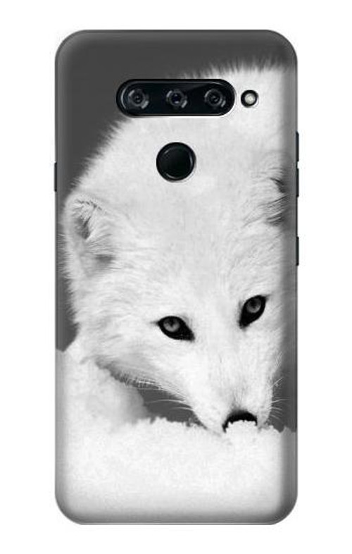 S2569 White Arctic Fox Case Cover Custodia per LG V40, LG V40 ThinQ