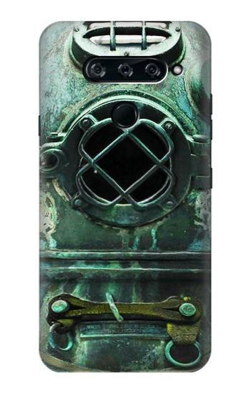 S2632 Antique Vintage Deep Sea Diver Helmet Case Cover Custodia per LG V40, LG V40 ThinQ