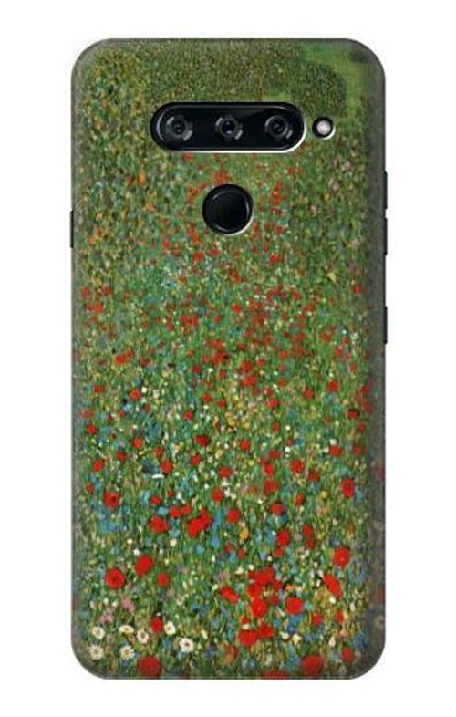 S2872 Gustav Klimt Poppy Field Case Cover Custodia per LG V40, LG V40 ThinQ