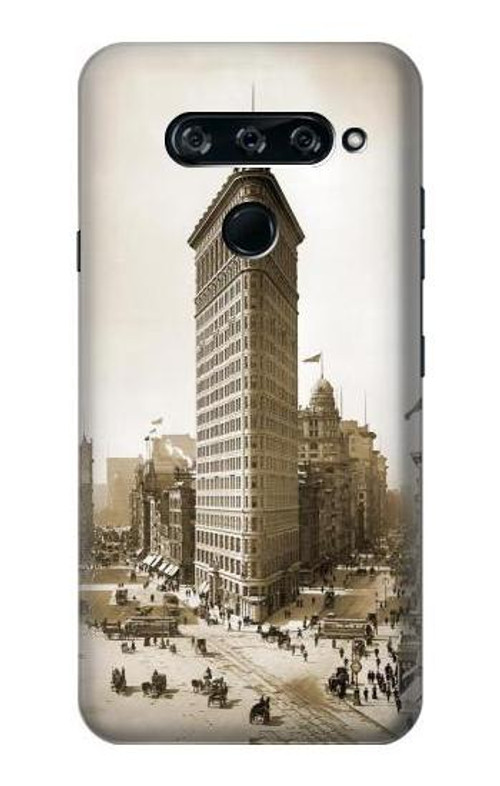 S3046 Old New York Flatiron Building Case Cover Custodia per LG V40, LG V40 ThinQ
