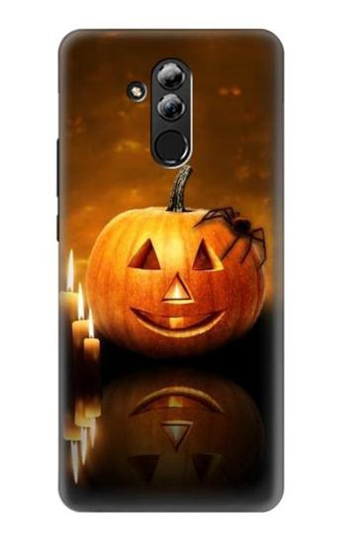 S1083 Pumpkin Spider Candles Halloween Case Cover Custodia per Huawei Mate 20 lite