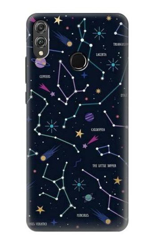 S3220 Star Map Zodiac Constellations Case Cover Custodia per Huawei Honor 8X