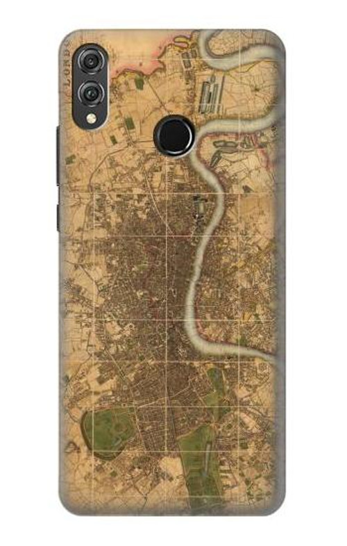 S3230 Vintage Map of London Case Cover Custodia per Huawei Honor 8X