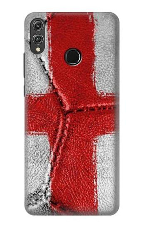 S3316 England Flag Vintage Football Graphic Case Cover Custodia per Huawei Honor 8X