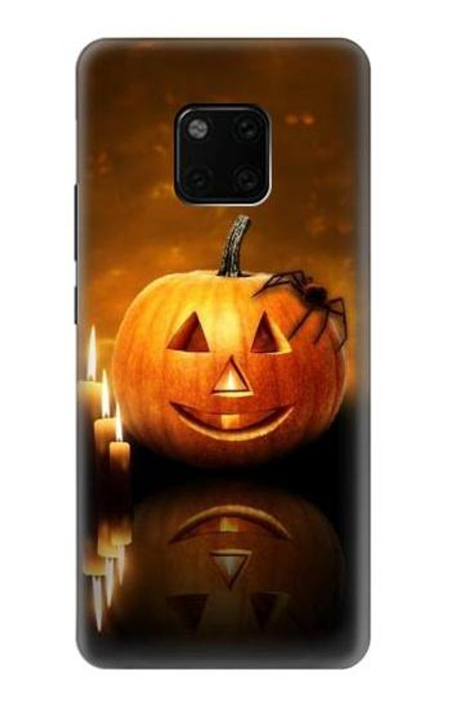 S1083 Pumpkin Spider Candles Halloween Case Cover Custodia per Huawei Mate 20 Pro