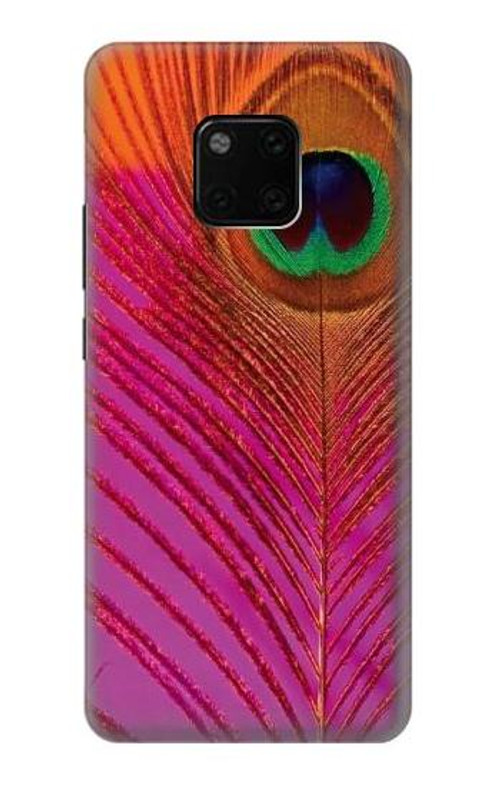 S3201 Pink Peacock Feather Case Cover Custodia per Huawei Mate 20 Pro
