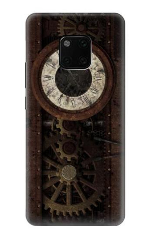 S3221 Steampunk Clock Gears Case Cover Custodia per Huawei Mate 20 Pro