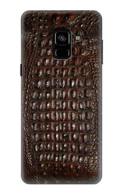 S2850 Brown Skin Alligator Graphic Printed Case Cover Custodia per Samsung Galaxy A8 (2018) S2850 Brown Skin Alligator Graphic Printed Case Cover Custodia per Samsung Galaxy A8 (2018)