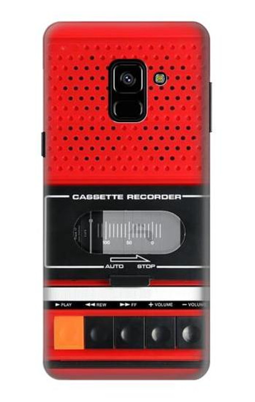 S3204 Red Cassette Recorder Graphic Case Cover Custodia per Samsung Galaxy A8 (2018) S3204 Red Cassette Recorder Graphic Case Cover Custodia per Samsung Galaxy A8 (2018)