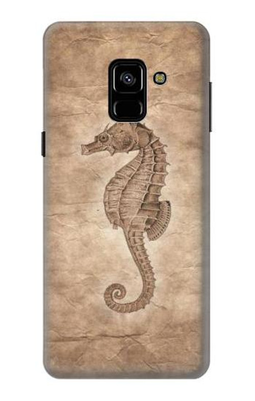 S3214 Seahorse Skeleton Fossil Case Cover Custodia per Samsung Galaxy A8 (2018) S3214 Seahorse Skeleton Fossil Case Cover Custodia per Samsung Galaxy A8 (2018)