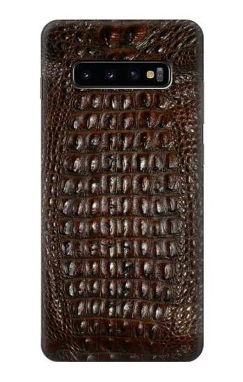 S2850 Brown Skin Alligator Graphic Printed Case Cover Custodia per Samsung Galaxy S10 Plus S2850 Brown Skin Alligator Graphic Printed Case Cover Custodia per Samsung Galaxy S10 Plus
