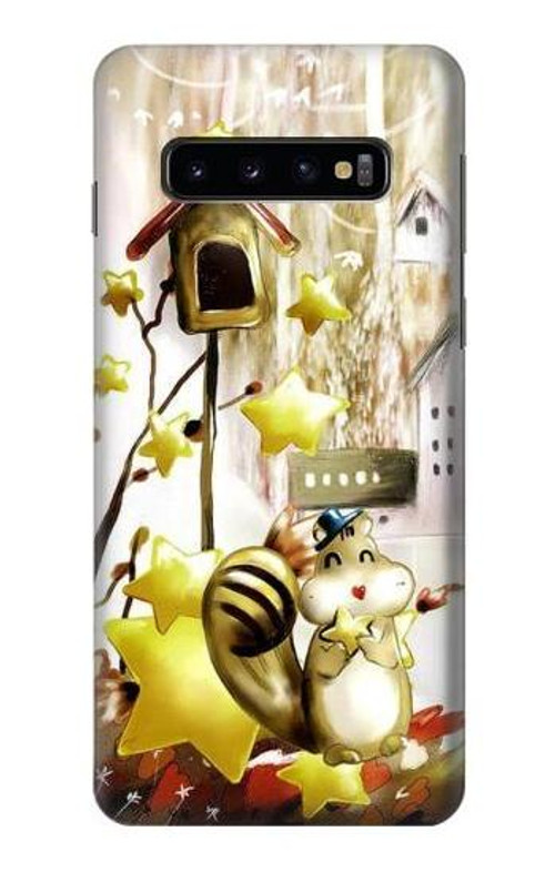 S0109 Cute Squirrel Cartoon Case Cover Custodia per Samsung Galaxy S10