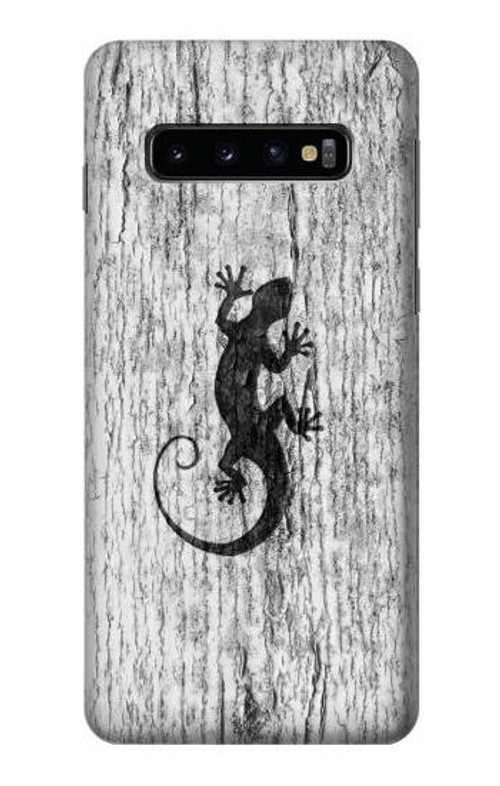 S2446 Gecko Wood Graphic Printed Case Cover Custodia per Samsung Galaxy S10