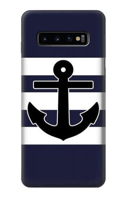 S2758 Anchor Navy Case Cover Custodia per Samsung Galaxy S10 S2758 Anchor Navy Case Cover Custodia per Samsung Galaxy S10