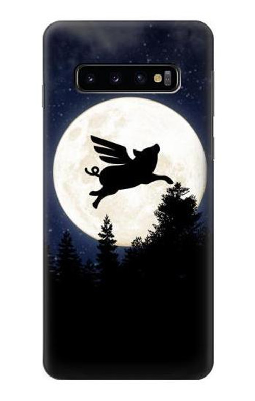 S3289 Flying Pig Full Moon Night Case Cover Custodia per Samsung Galaxy S10 S3289 Flying Pig Full Moon Night Case Cover Custodia per Samsung Galaxy S10