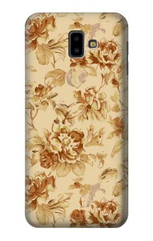 S2180 Flower Floral Vintage Pattern Case Cover Custodia per Samsung Galaxy J6+ (2018), J6 Plus (2018)